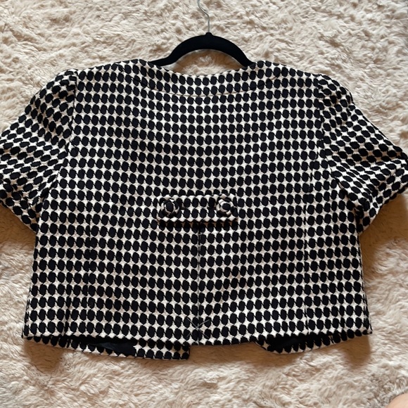 NWOT Ann Taylor Loft Cropped Houndstooth Jacket - Picture 6 of 16